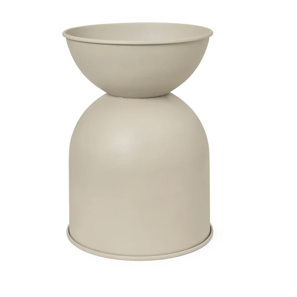 Hourglass Plant Pot | Small | Cashmere | by ferm Living - Lifestory