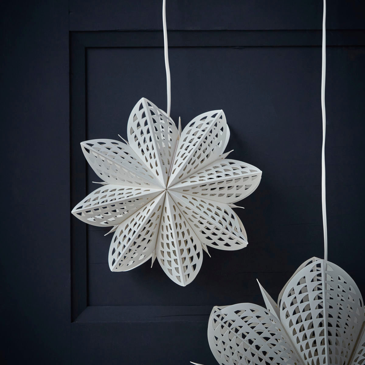 House Doctor Gint Paper Star (30cm) in White | Can Be Used With Light - Lifestory