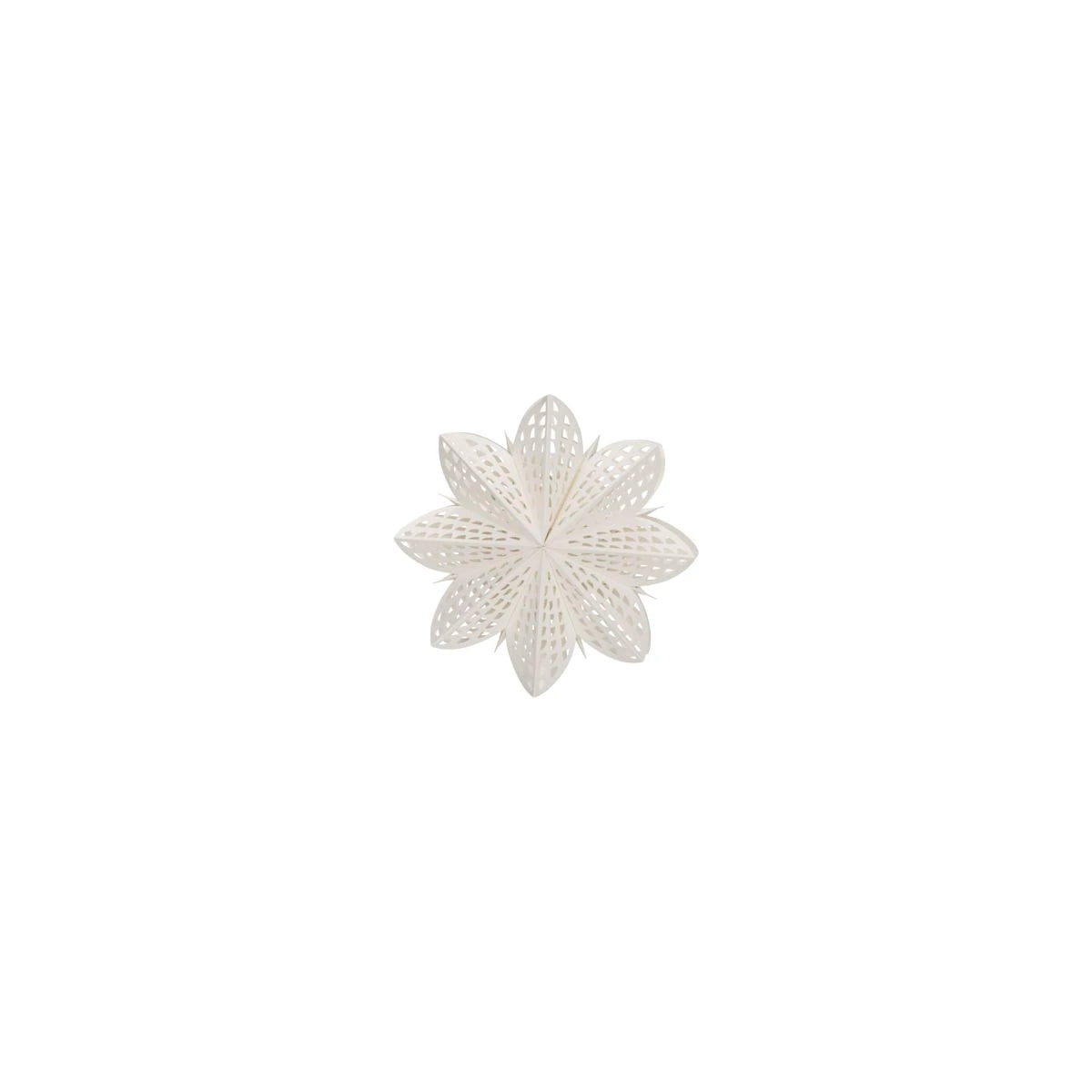 House Doctor Gint Paper Star (30cm) in White | Can Be Used With Light - Lifestory