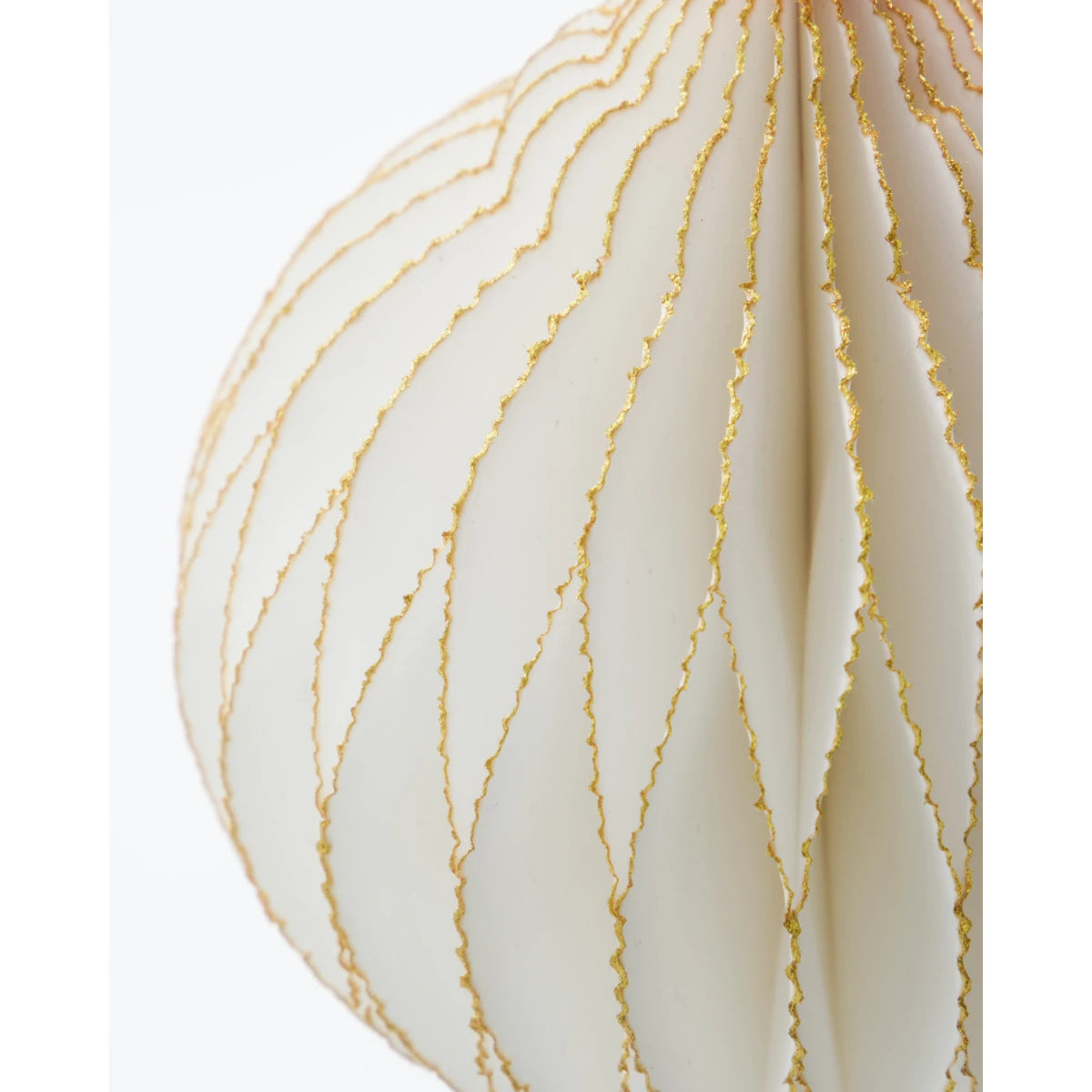 House Doctor Set of 4 'Alsta' Paper Hanging Ornaments up close