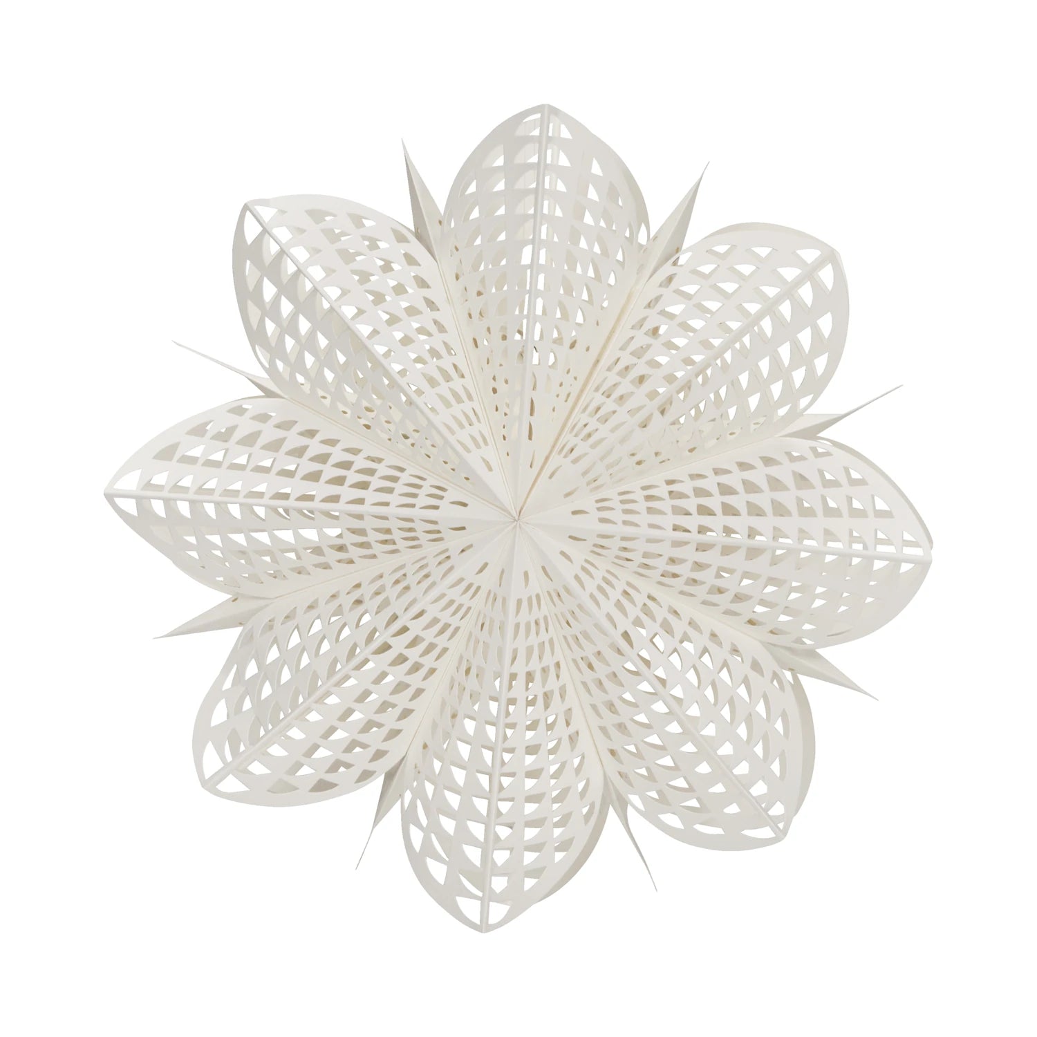House Doctor Gint Paper Star (45cm) in White | Can Be Used With Light