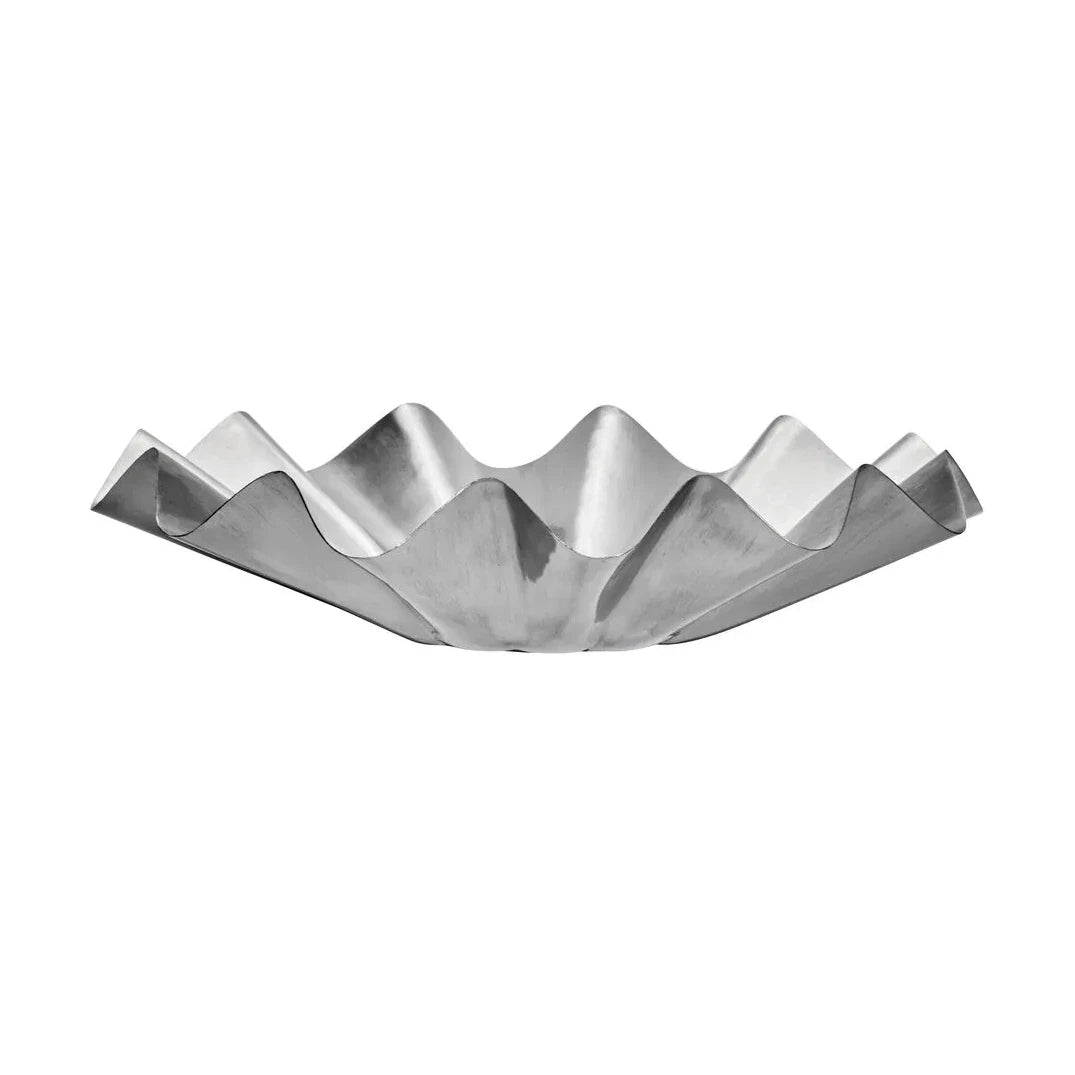 House Doctor Flood Bowl - Decorative Piece in Brushed Silver - Lifestory