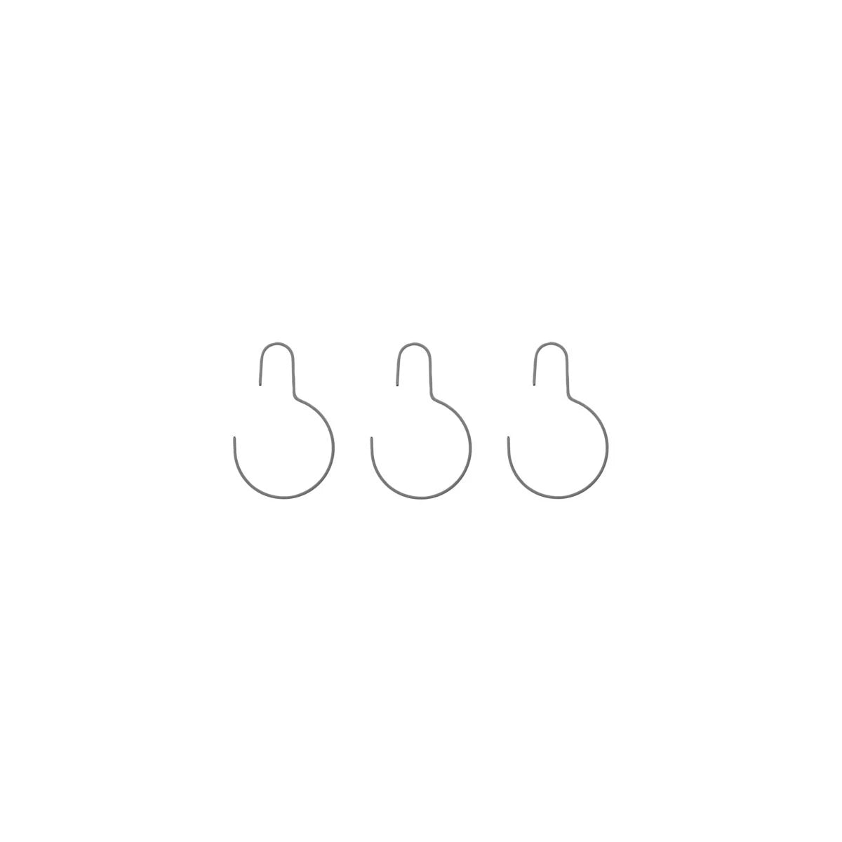 Round Hanger Set of 3 in Light Grey by House Doctor - Lifestory