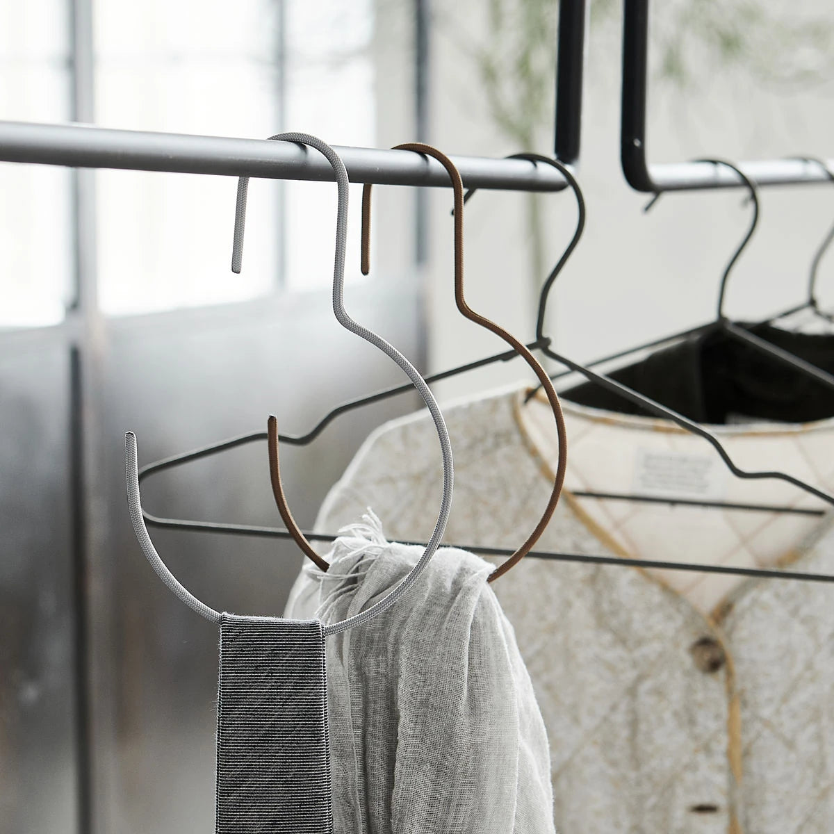 Round Hanger Set of 3 in Light Grey by House Doctor - Lifestory