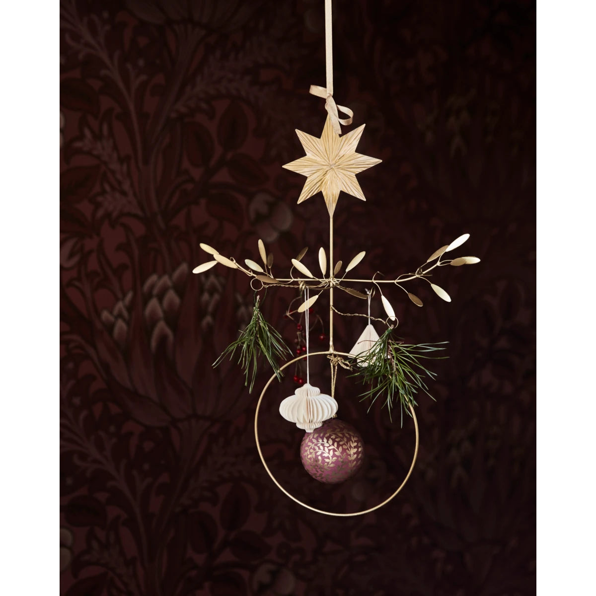 House Doctor Brass Decorative Star Mobile