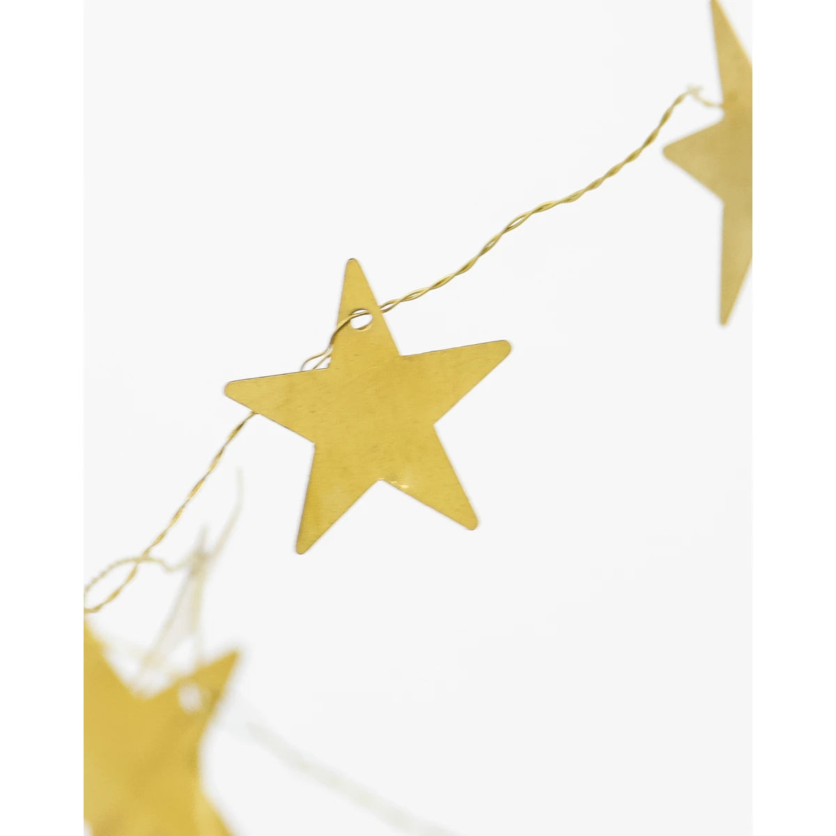 House Doctor Antique Brass Large Star Garland (250cm)