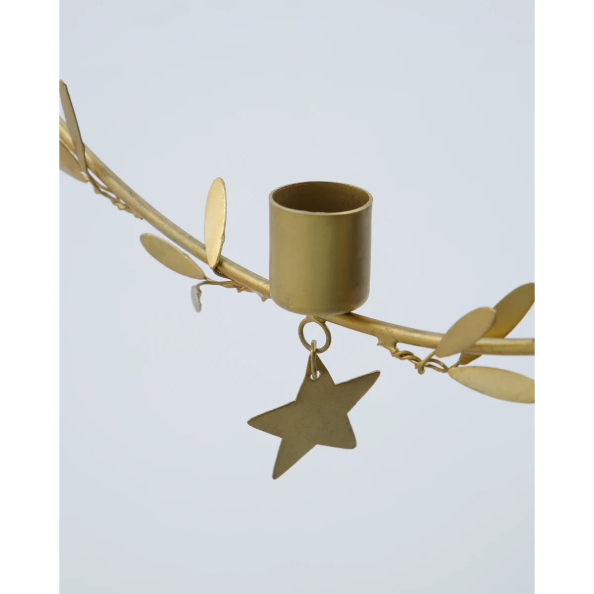 House Doctor Brass Decorative Mistel Hanging Candle Holder