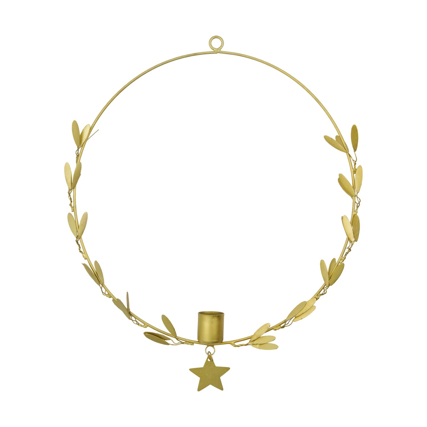 House Doctor Brass Decorative Mistel Hanging Candle Holder