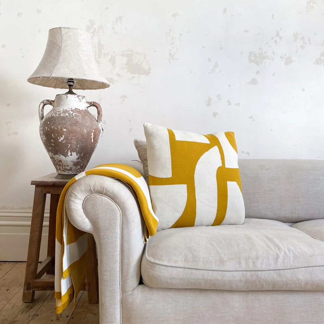 Bruten Throw | Citrus | Cotton | by Sophie Home - Lifestory