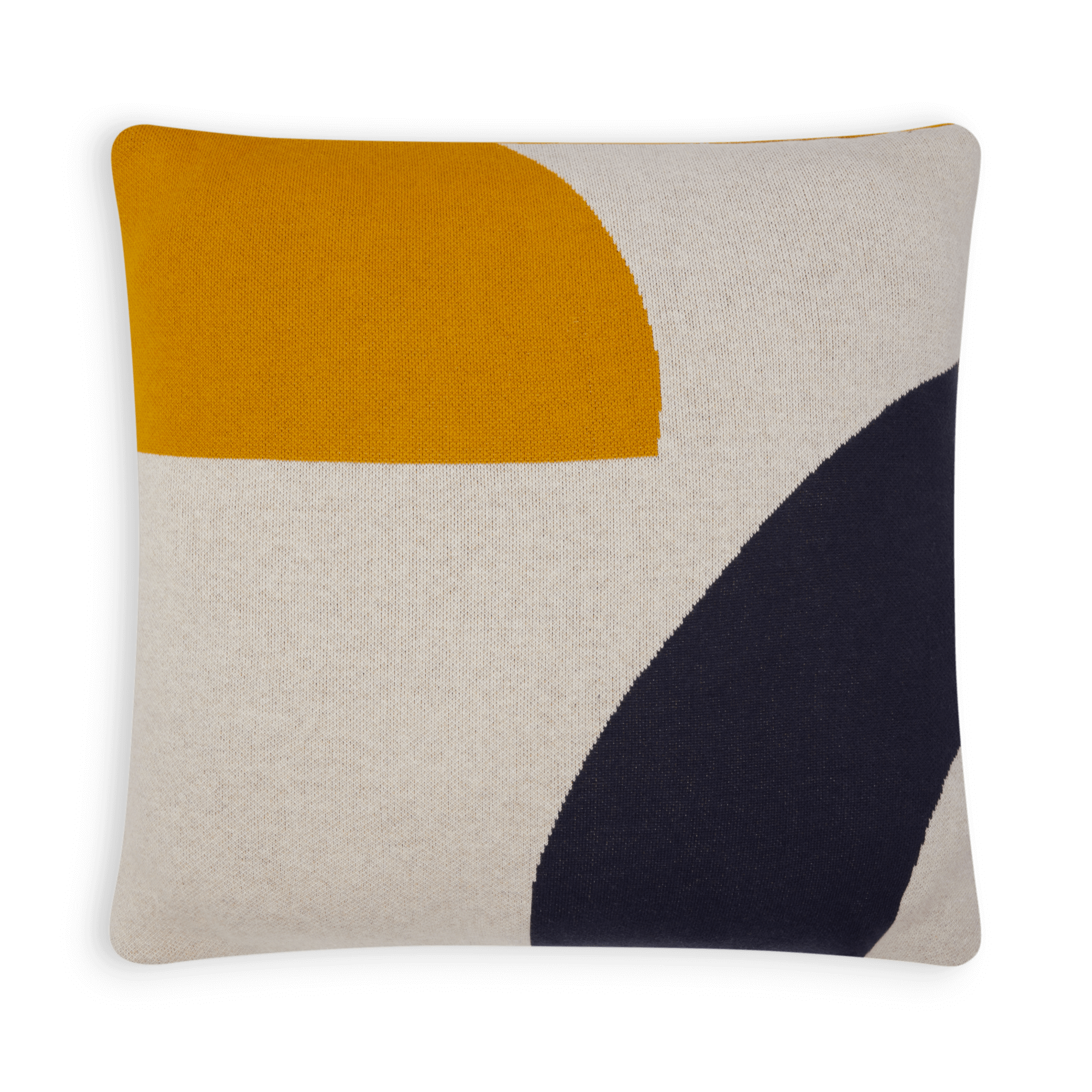 Ilo Cushion | Citrus, Ink, Ivory | Cotton & Duck Feather | by Sophie Home - Lifestory