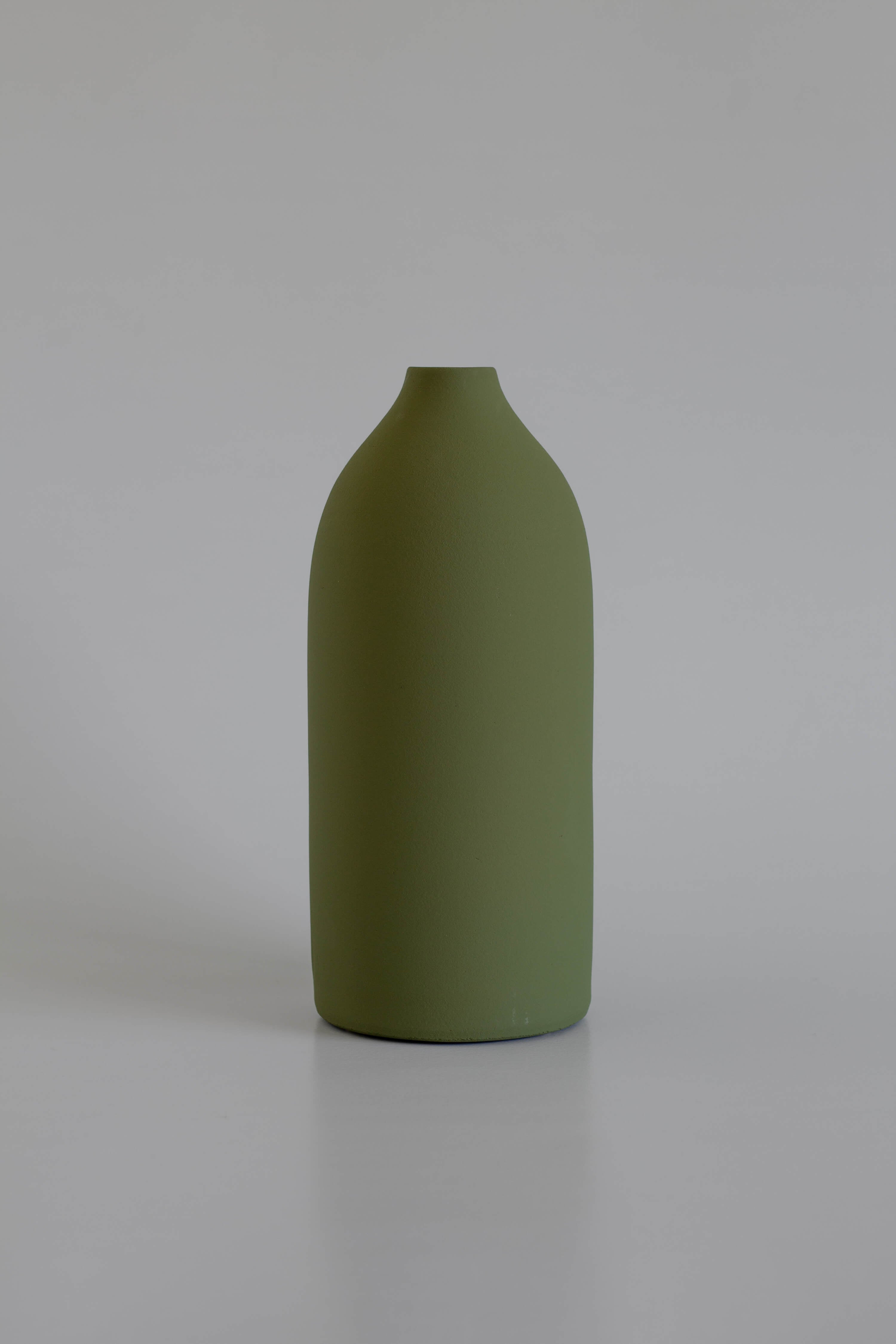 The Island Collection 02 Vase | Olive Green | Handmade Earthenware | by O Cactuu - Lifestory - O Cactuu