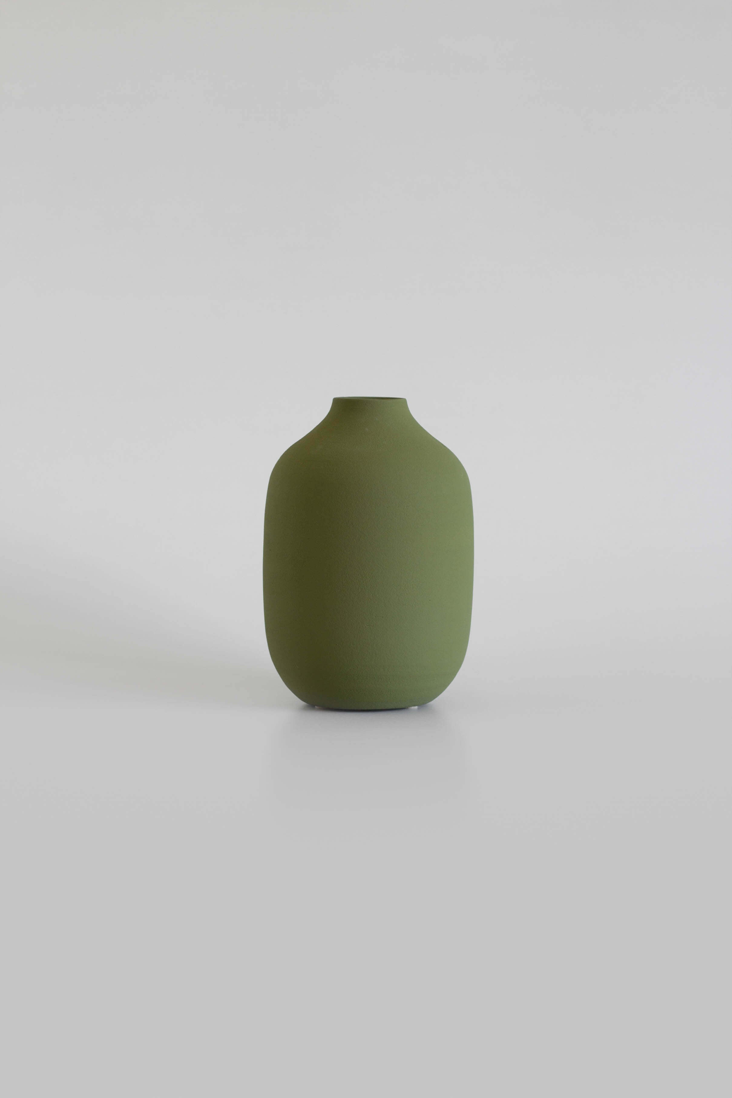 The Island Collection 04 Vase | Olive Green | Handmade Earthenware | by O Cactuu - Lifestory - O Cactuu