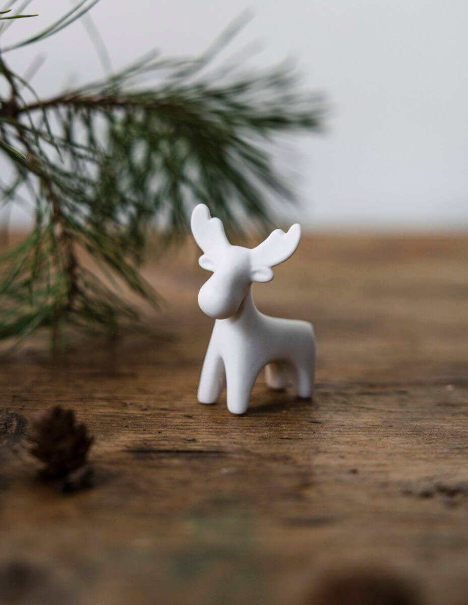 Ivan the Moose | Small | White Ceramic | by Storefactory - Lifestory
