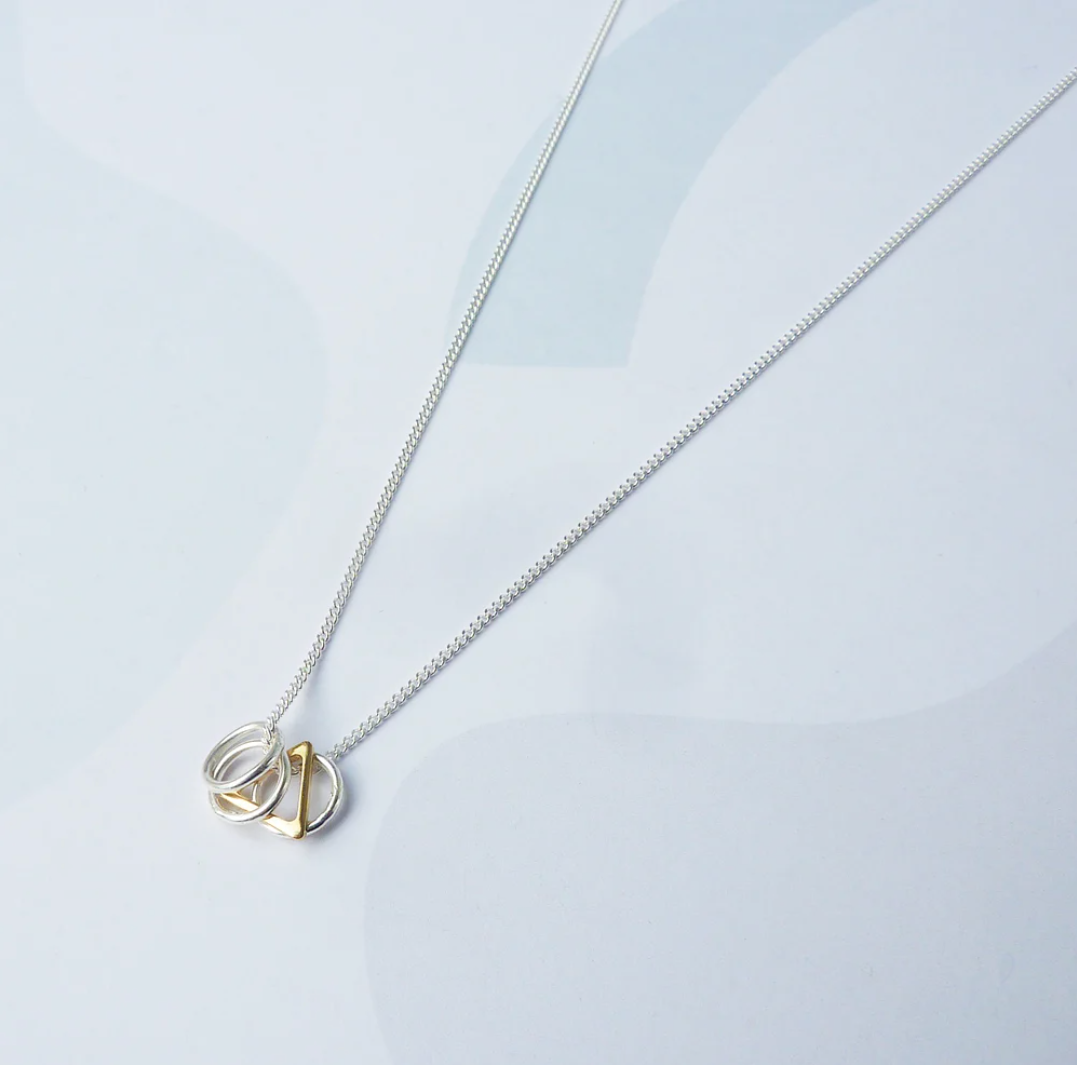Jessi Necklace | Sterling Silver & Gold | by Custom Made - Lifestory