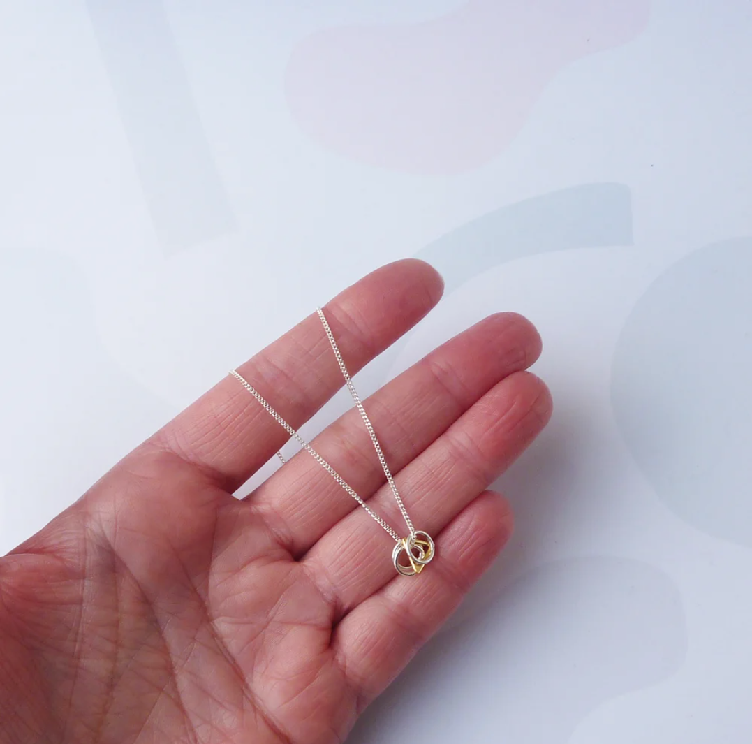 Jessi Necklace | Sterling Silver & Gold | by Custom Made - Lifestory