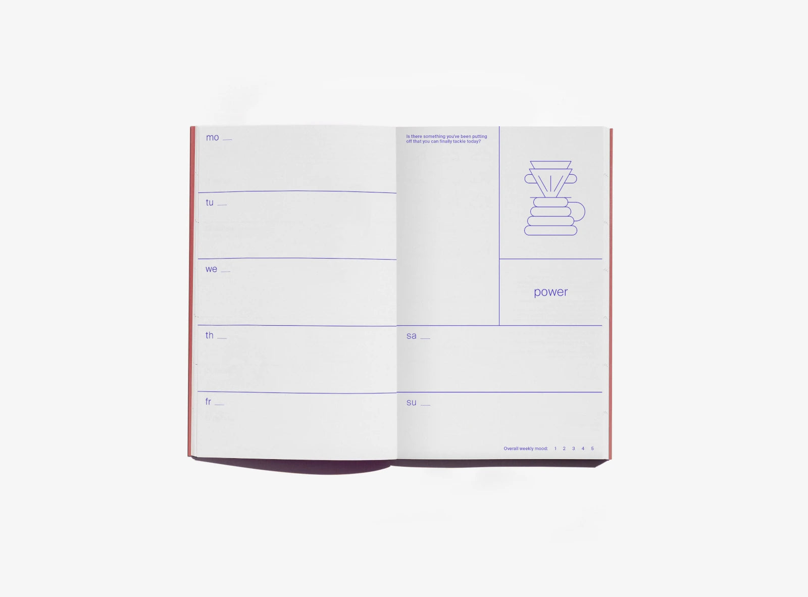 Julie Joliat X Redfries Date Me Happy - Undated Planner inside detail | Lifestory