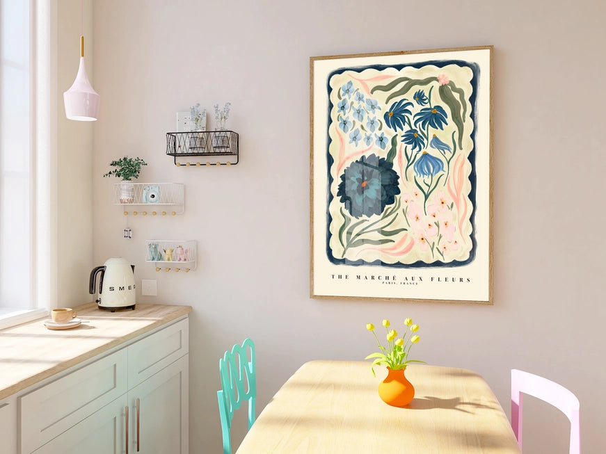 Kate Fox 'French Flower Market' Unframed Print - A3 - Lifestory