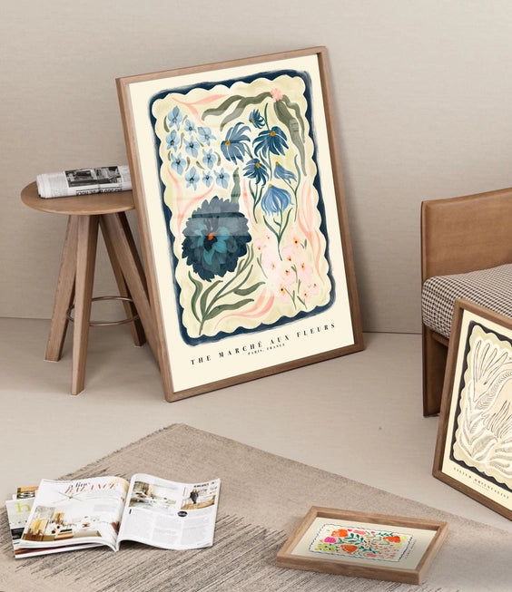 Kate Fox 'French Flower Market' Unframed Print - A3 - Lifestory