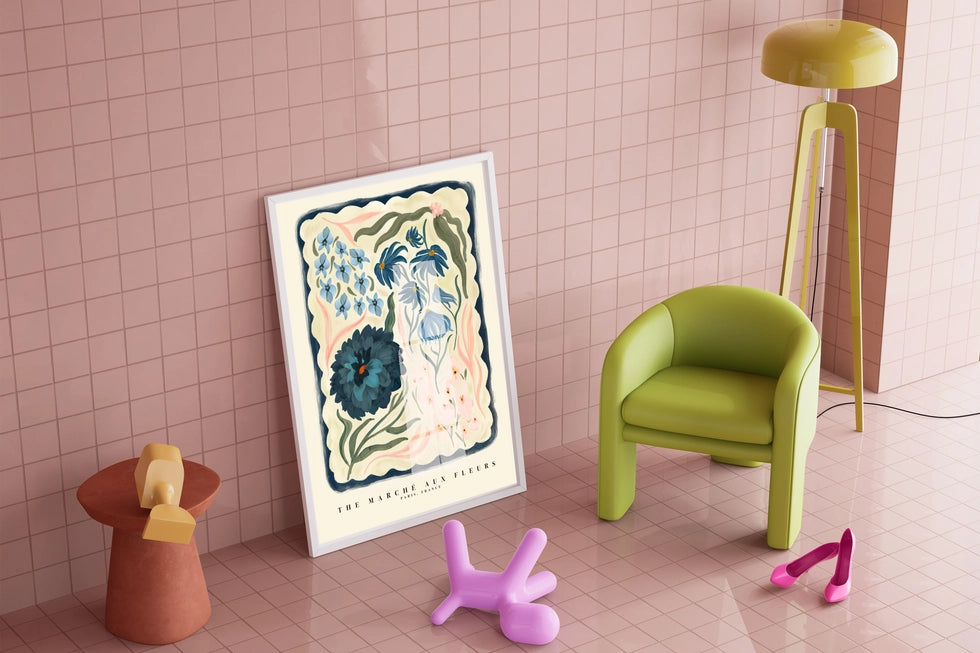 Kate Fox 'French Flower Market' Unframed Print - A3 - Lifestory