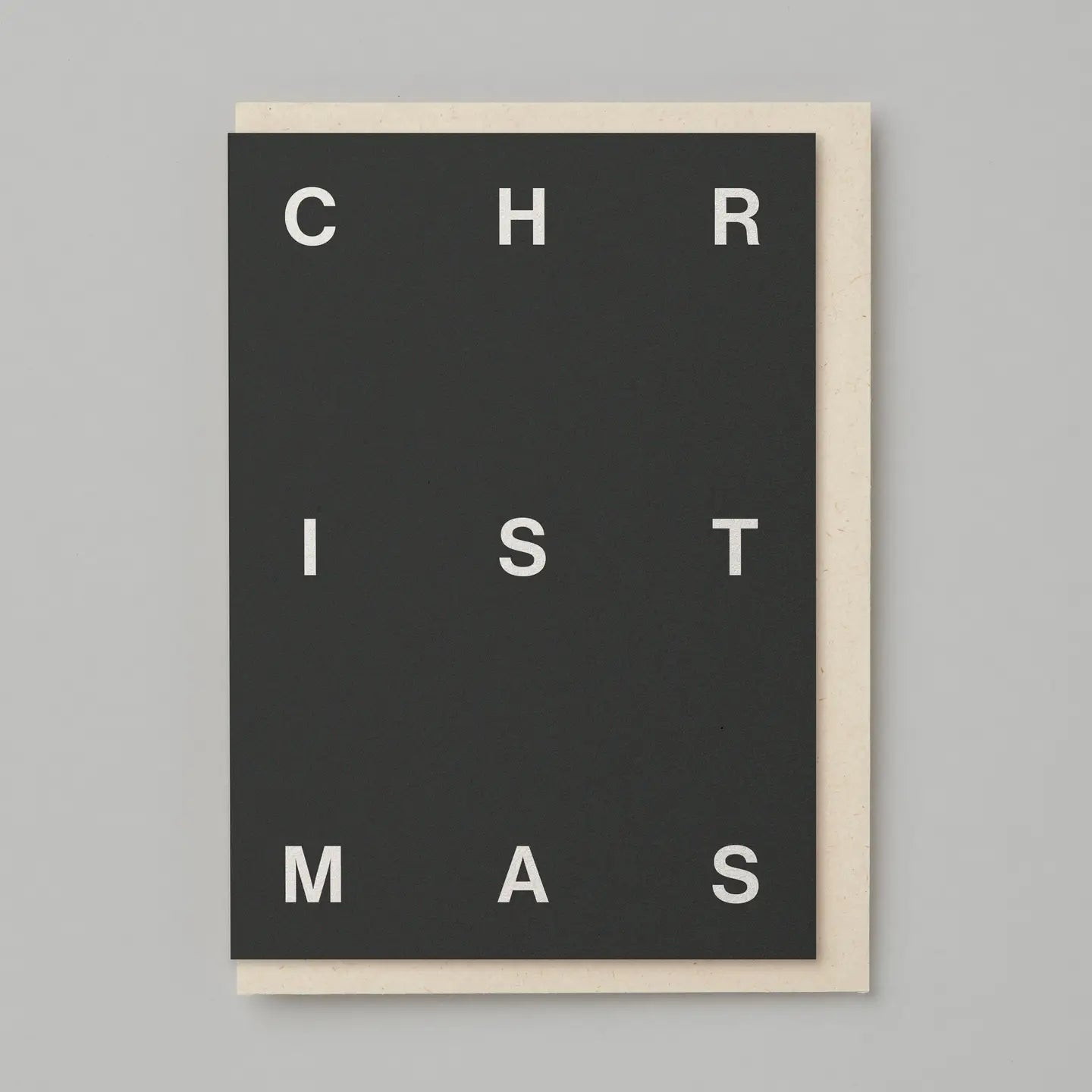 'Christmas' Monochrome Embossed Card | Blank | by Kinshipped