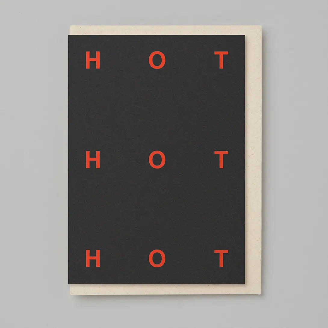 Hot Hot Hot Embossed Card | Blank | by Kinshipped