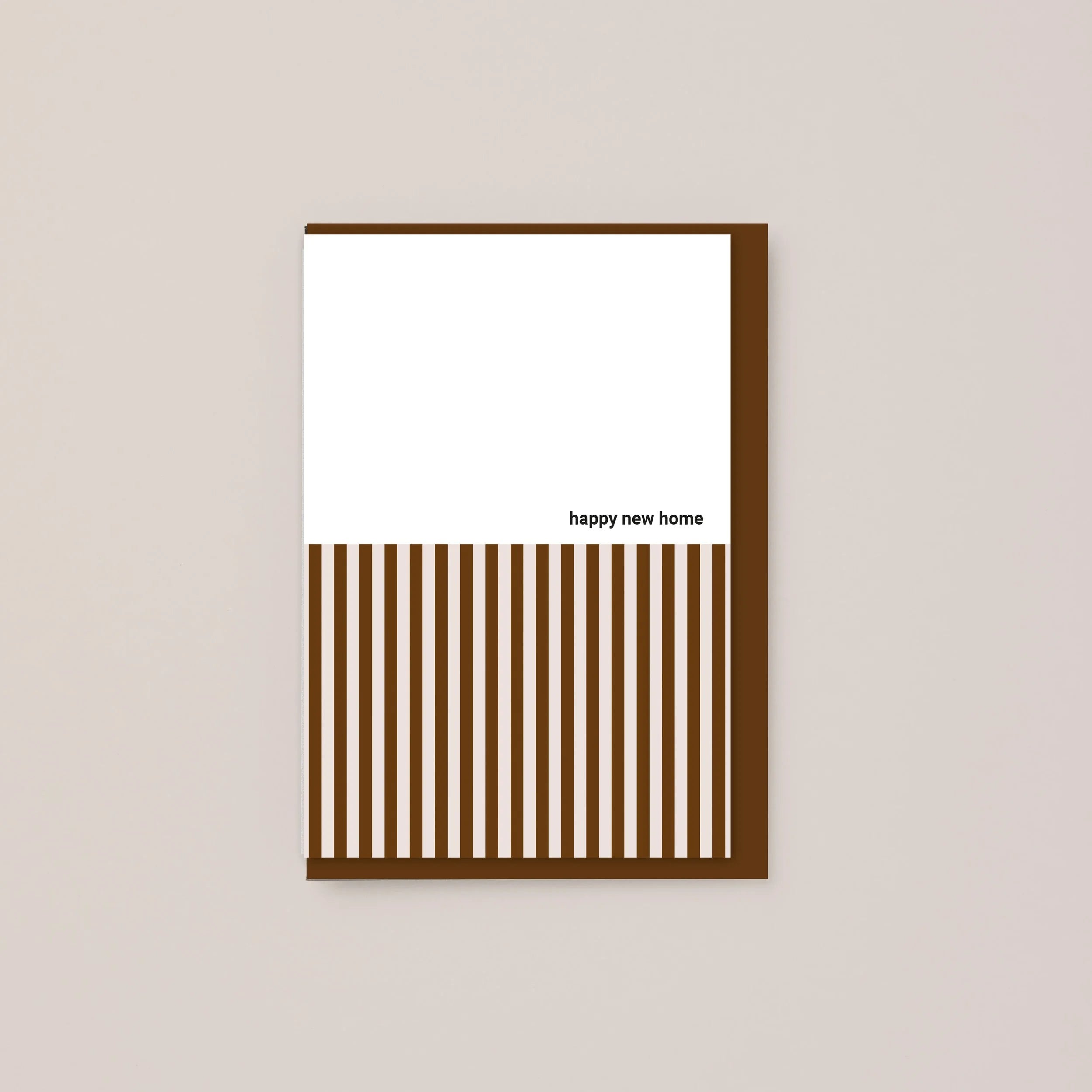 Russet Stripe New Home Card | Blank | by Kinshipped - Lifestory