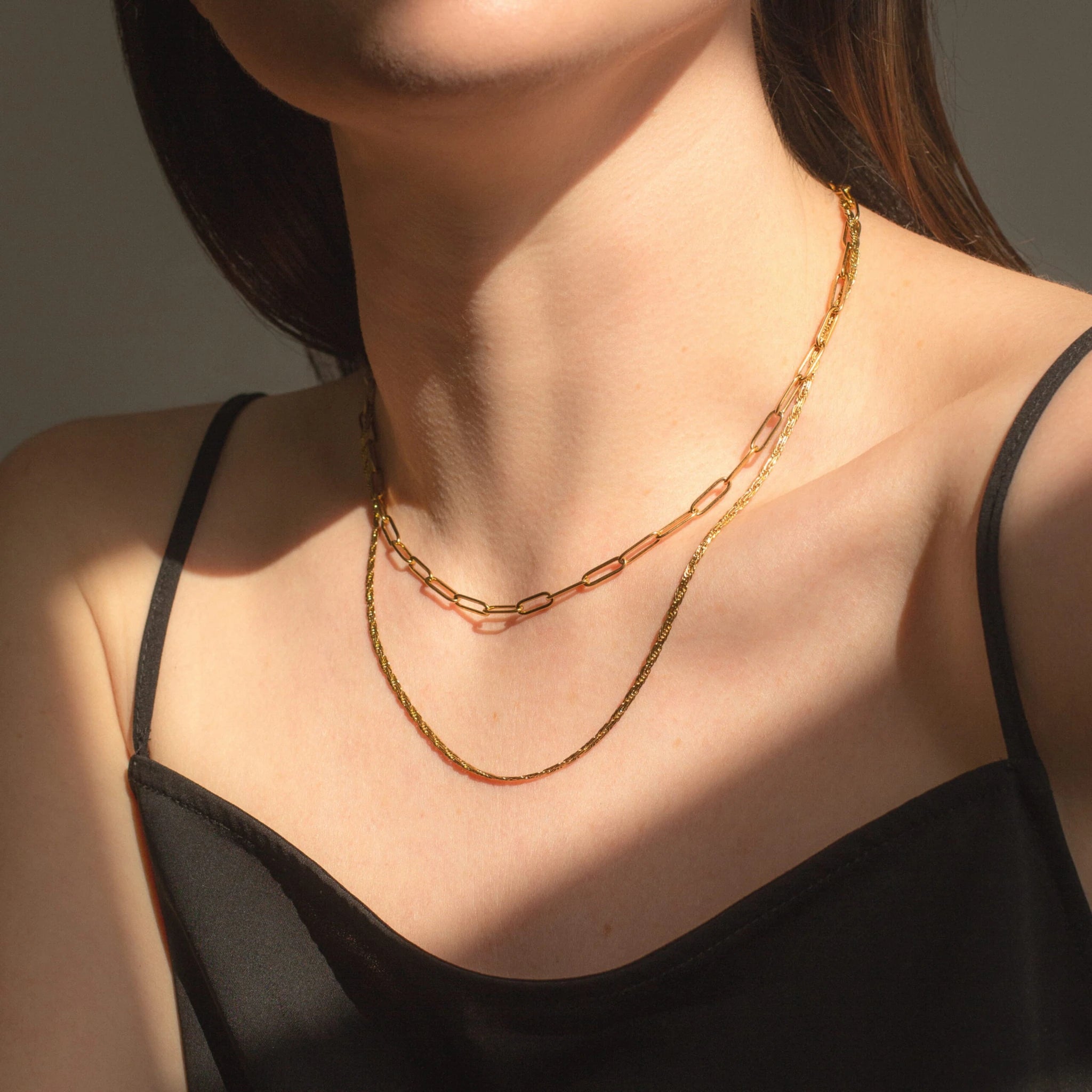 Layered Chain Necklace in Gold by A Weathered Penny - Lifestory