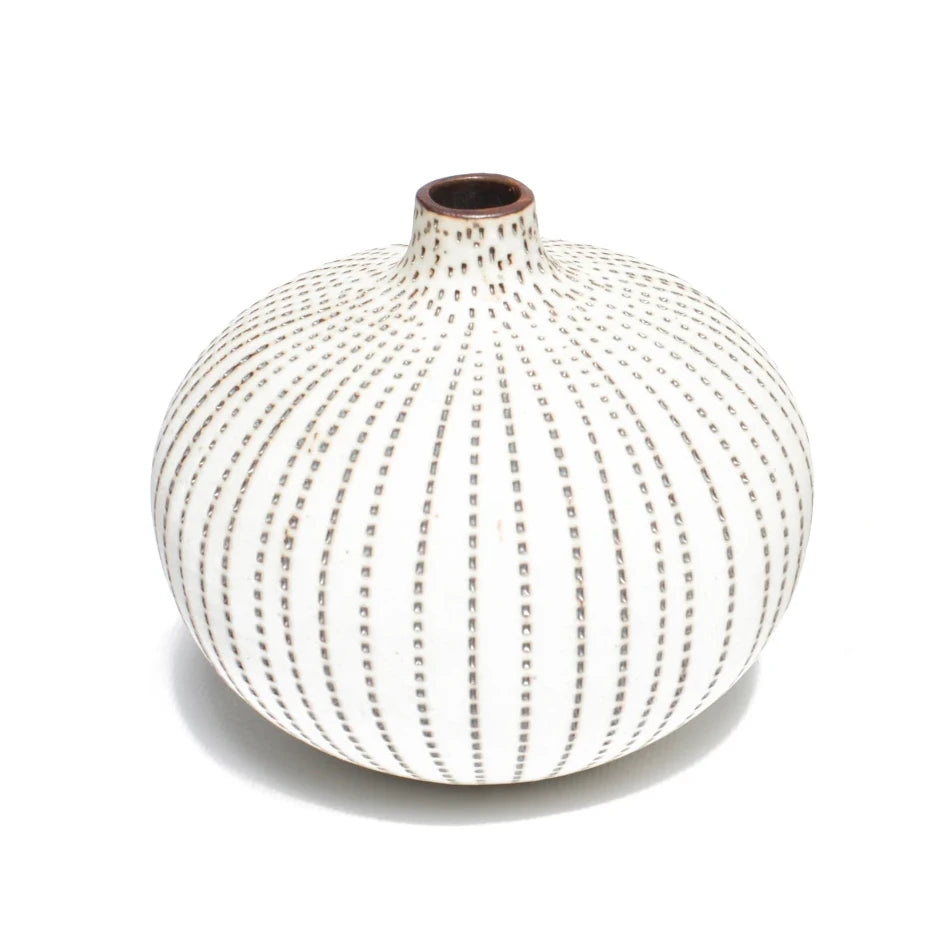 Bari Vase | Medium | Brown Dots | by Lindform - Lifestory