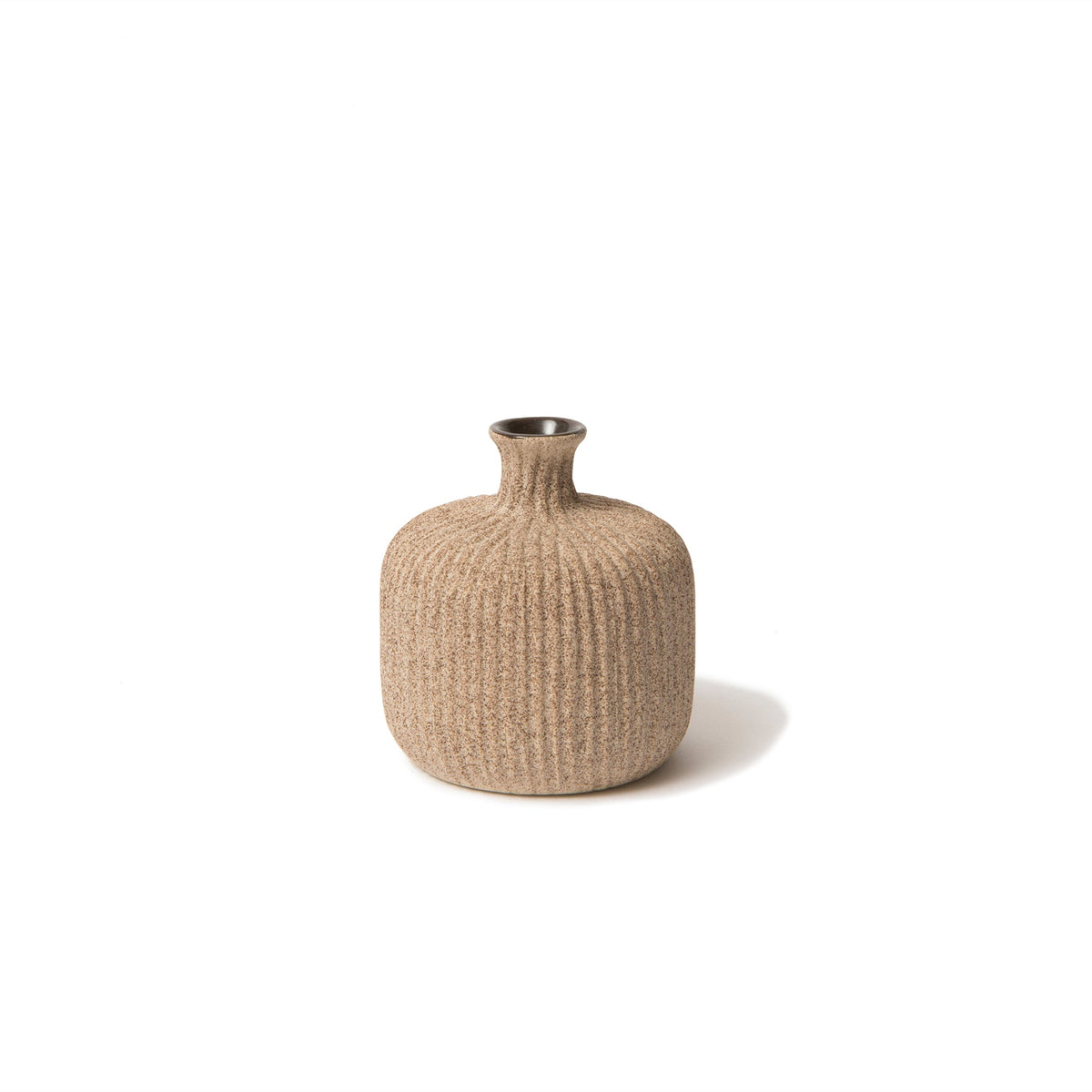 Bottle Vase | Small | Sand Stripe | by Lindform