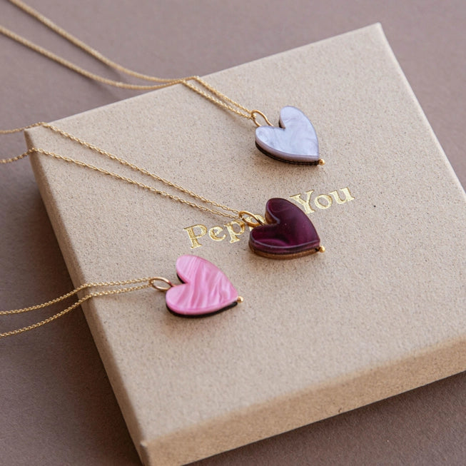 Love Grows Necklace | Various Colours | Acrylic & Gold | by Pepper You - Lifestory