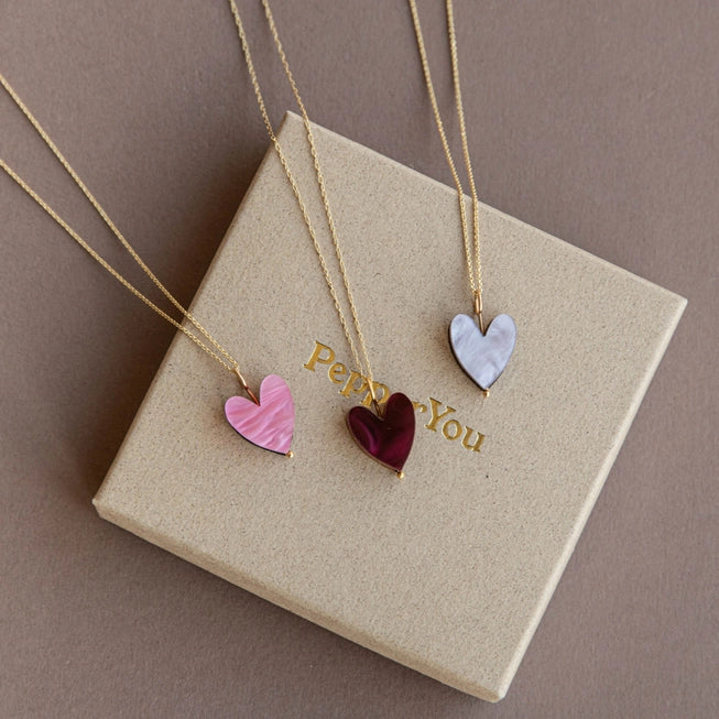 Love Grows Necklace | Various Colours | Acrylic & Gold | by Pepper You - Lifestory