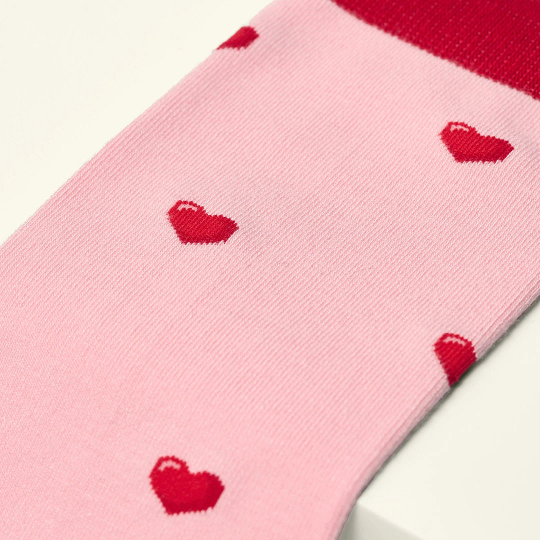 KOSI London Love Heart Bamboo Socks (UK 3-8) on a white background | Lifestory