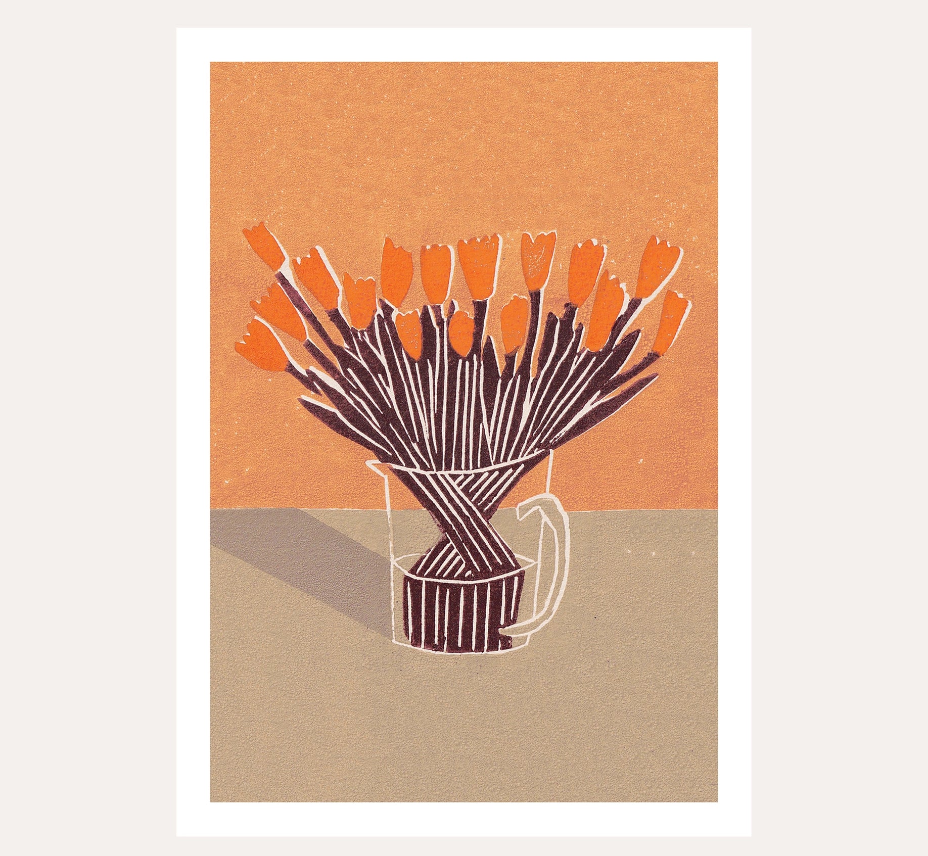 'Orange Emperor' Unframed A3 Print by Luiza Holub - Lifestory