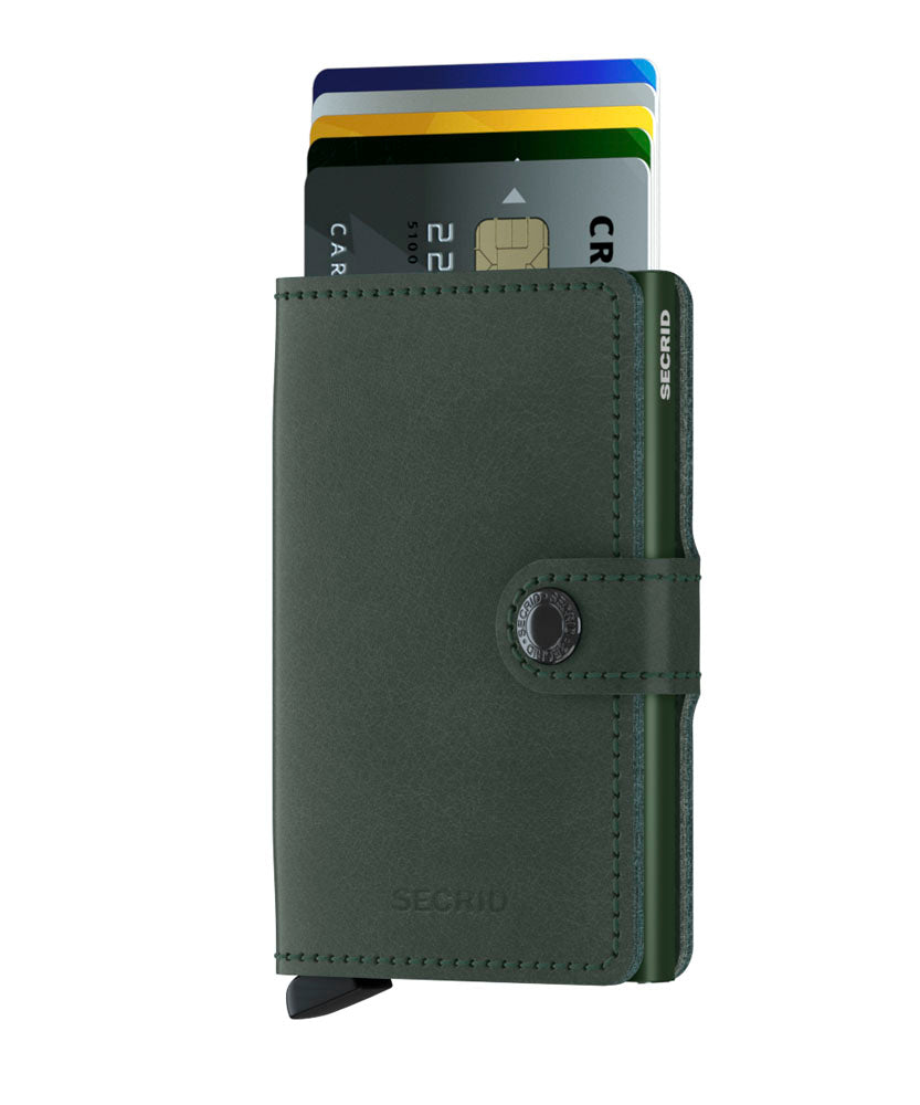 Miniwallet in Original Green Leather by Secrid Wallets - Lifestory