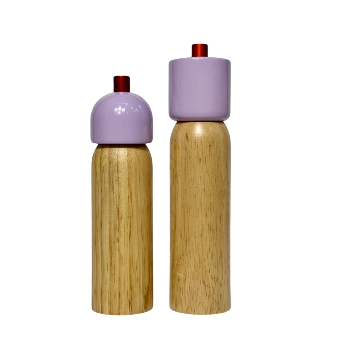 MAEGEN Salt & Pepper Grinder in Lilac & Red - 2 Sizes - Lifestory