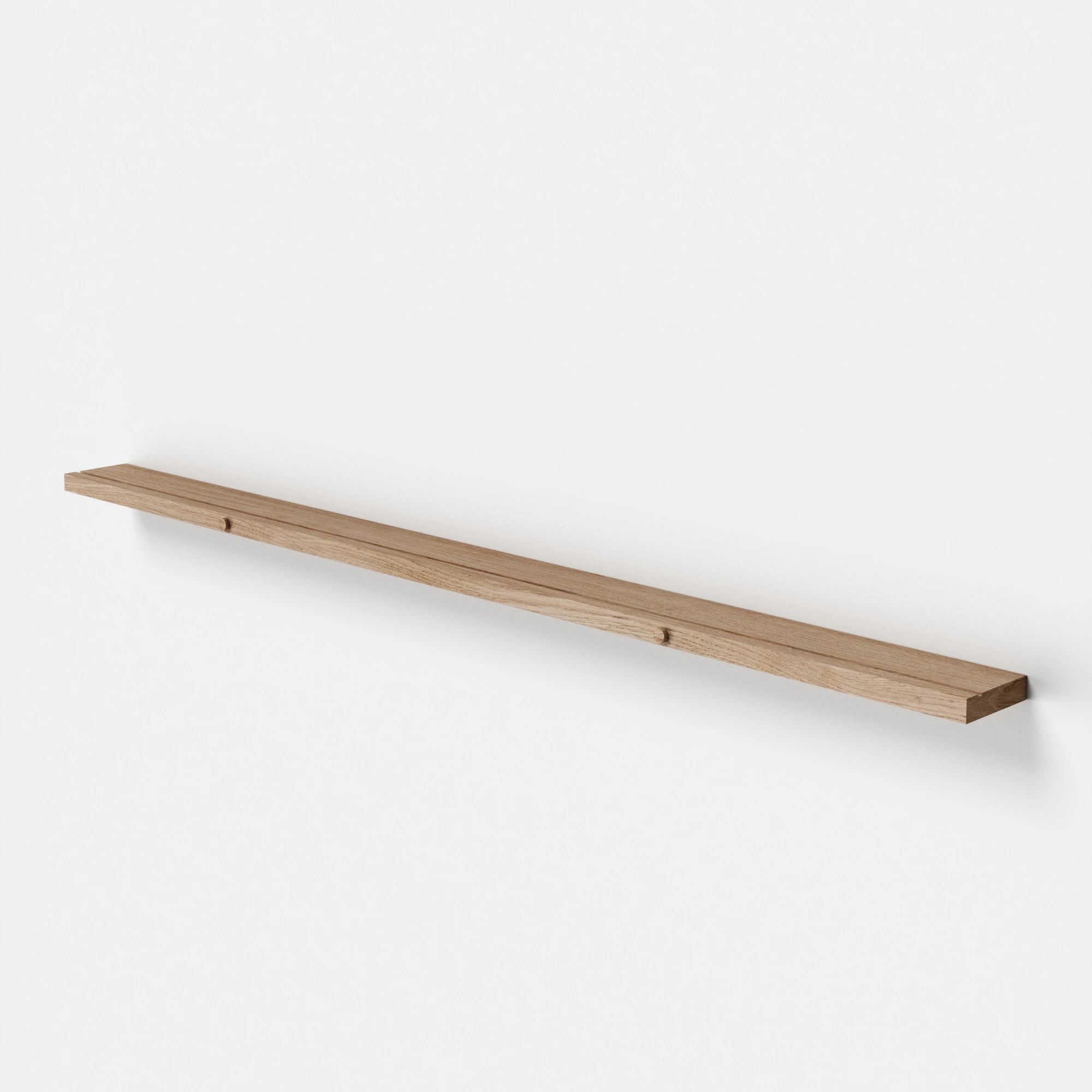 Moebe Oak Gallery Shelf - 70 or 115cm