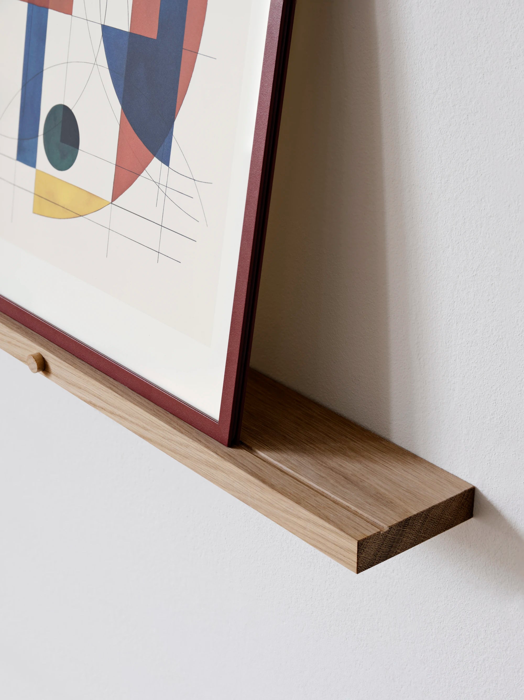 Moebe Oak Gallery Shelf - 70 or 115cm