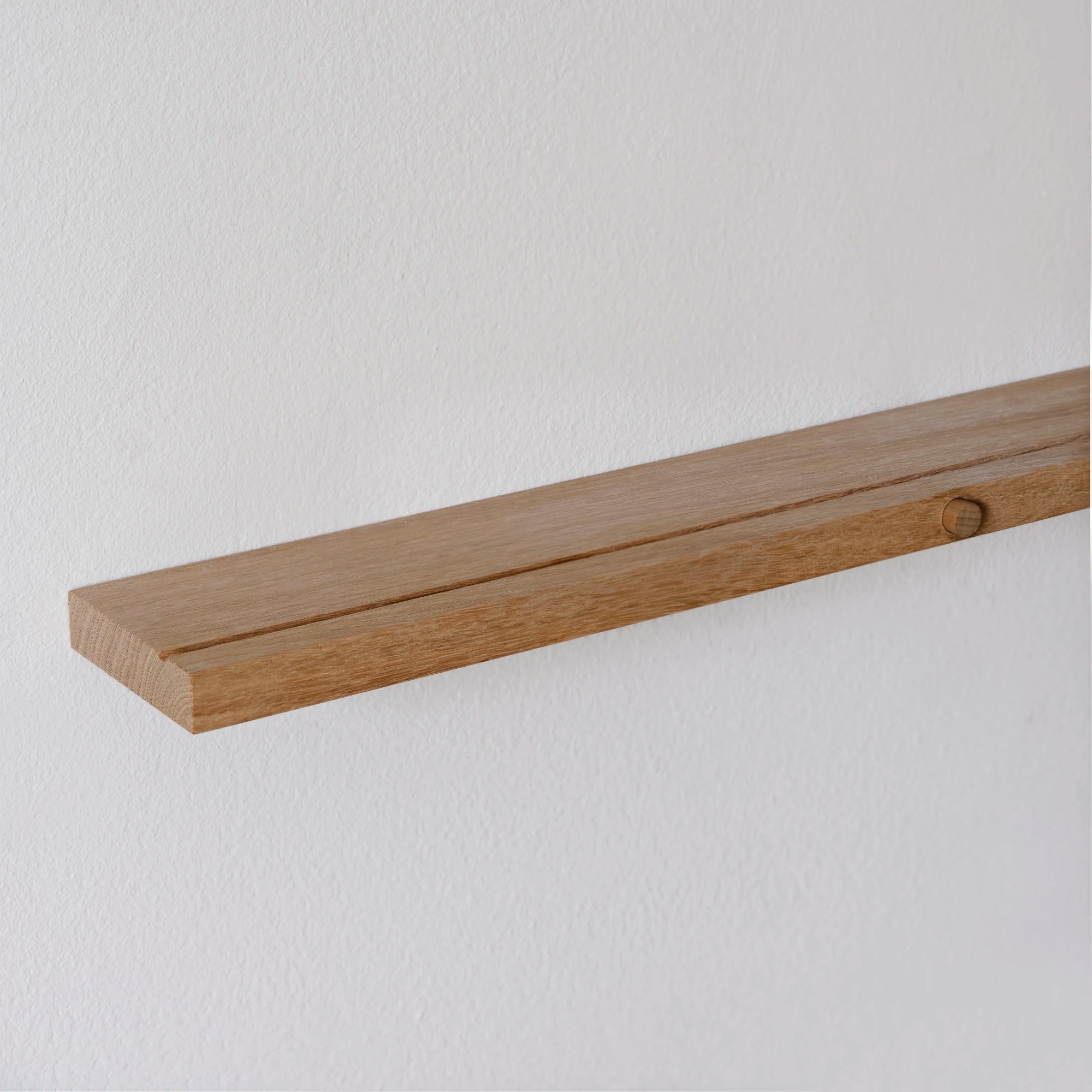 Moebe Oak Gallery Shelf - 70 or 115cm