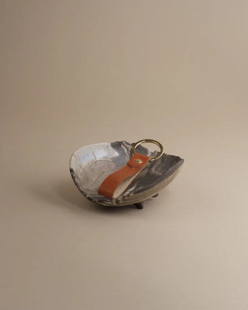 Leather Key Ring by MW Makes in Cognac | Lifestory