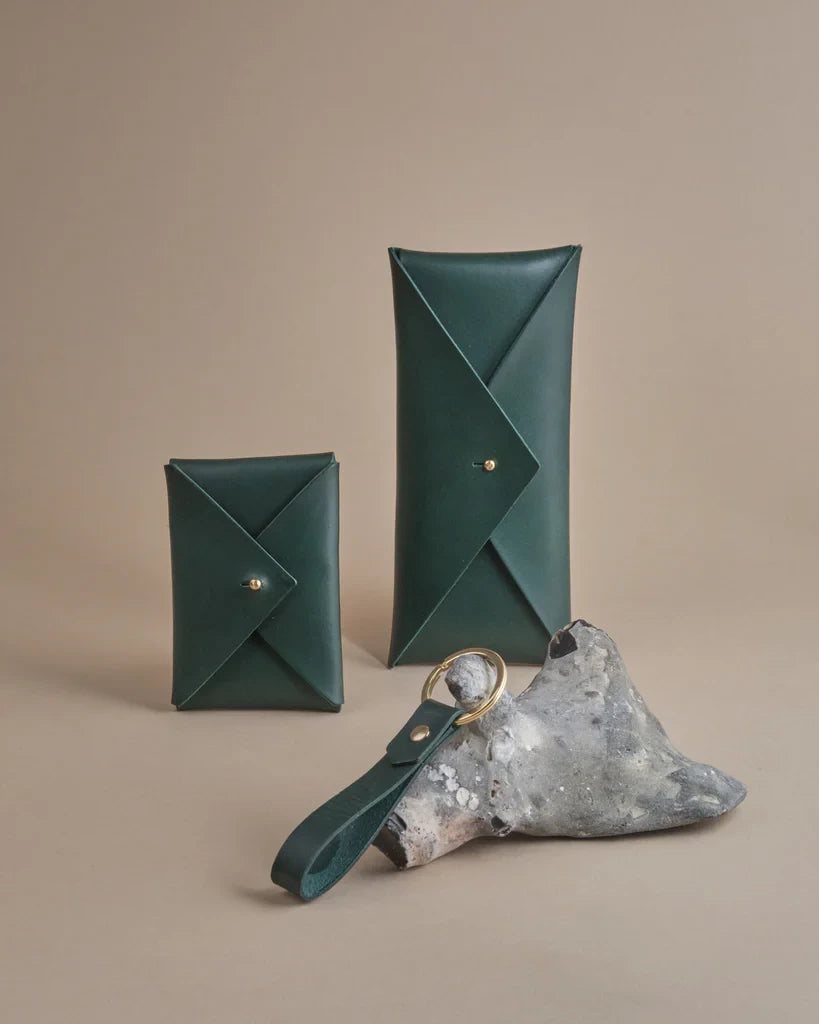 Leather Key Ring by MW Makes in Forest | Lifestory