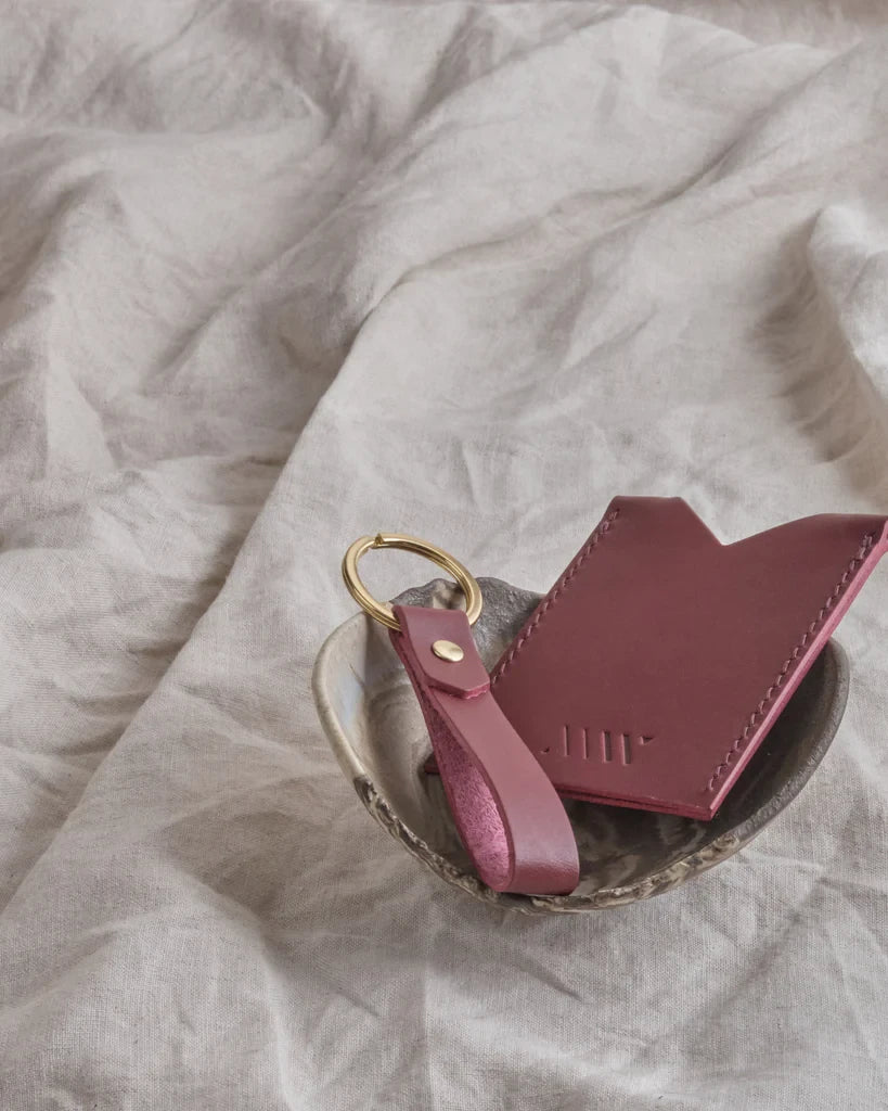 Leather Key Ring by MW Makes in Wine | Lifestory
