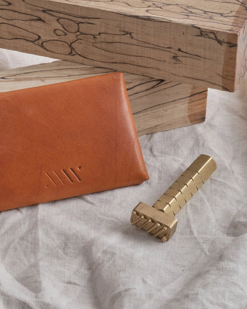 Mini Leather Envelope in Cognac by MW Makes | Lifestory