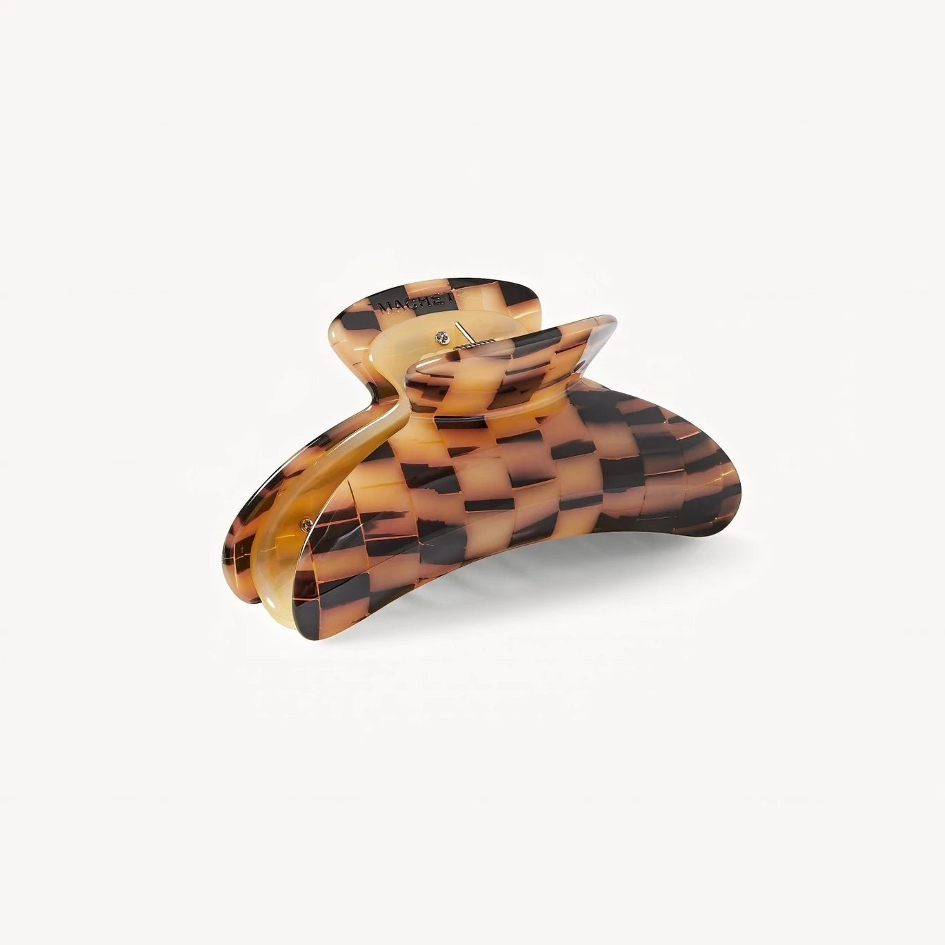 MACHETE Grande Heirloom Claw in Blonde Checker Acetate