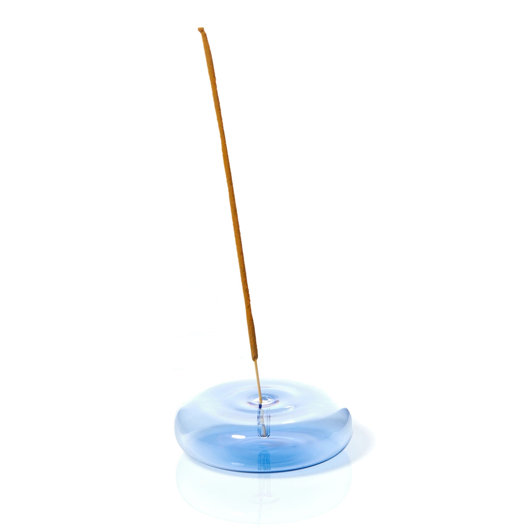 Maegan Dimple Hand Blown Glass Incense Stick Holder in Various Colours