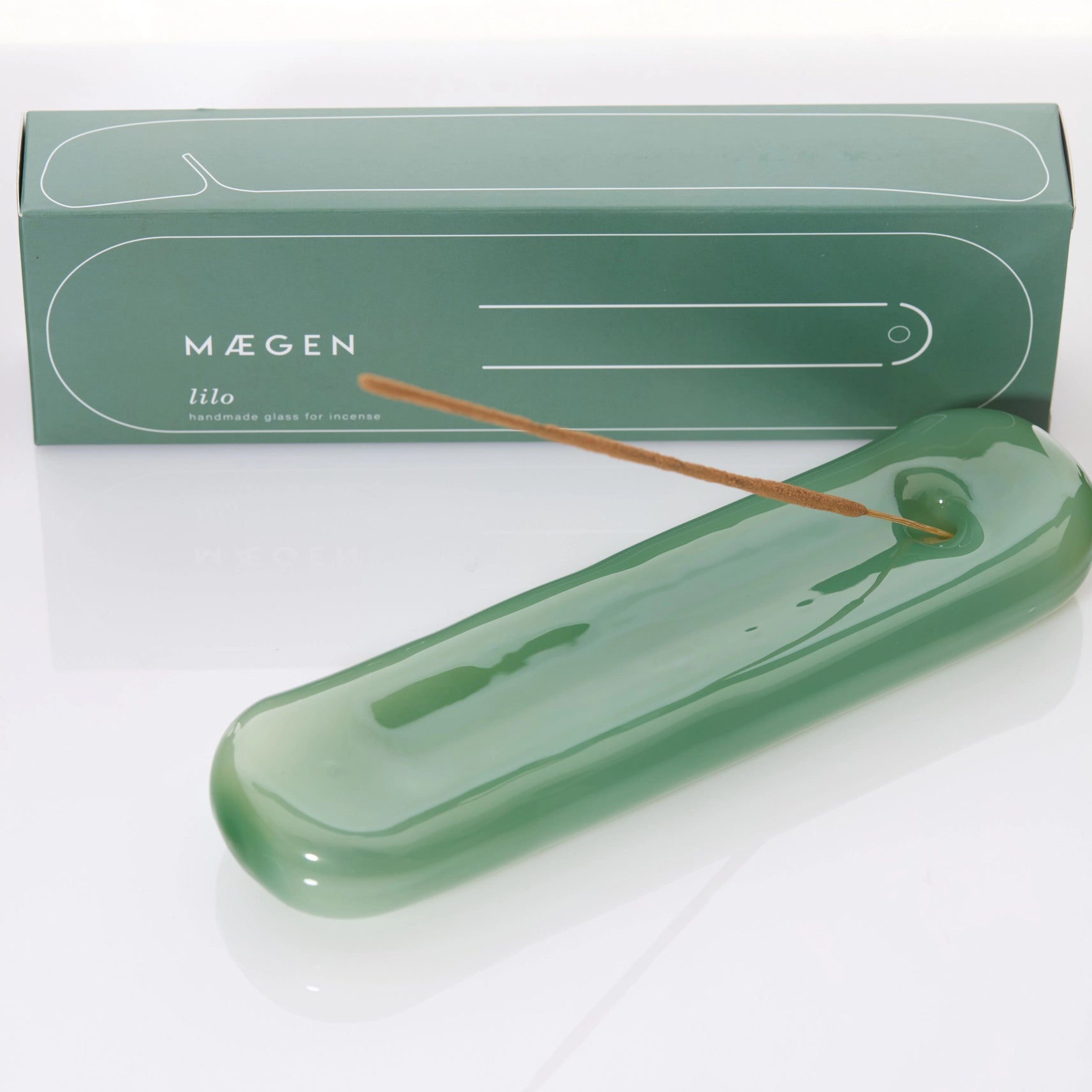 Maegan Lilo Hand Blown Glass Incense Stick Holder in Various Colours
