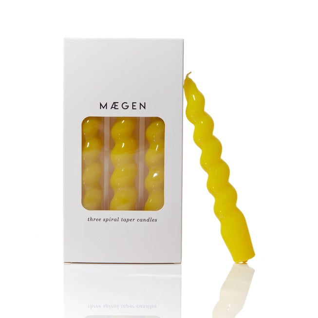 MAEGEN Spiral Taper Candle Pack of 3 - Lifestory