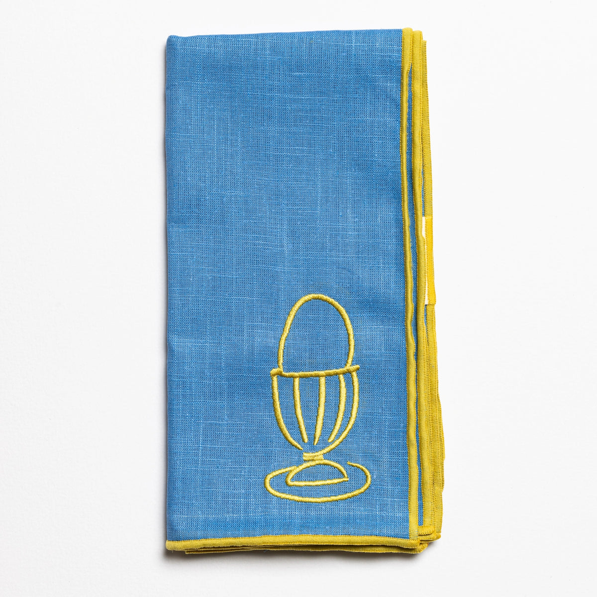 MAEGEN Embroidered Linen Blend Napkin Pair - Various Designs