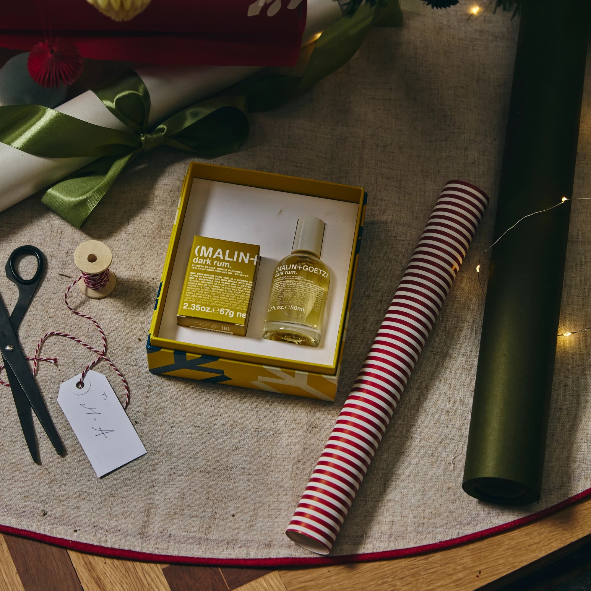 Malin+Goetz 'That's The Spirit' - Dark Rum Fragrance + Votive Gift Set