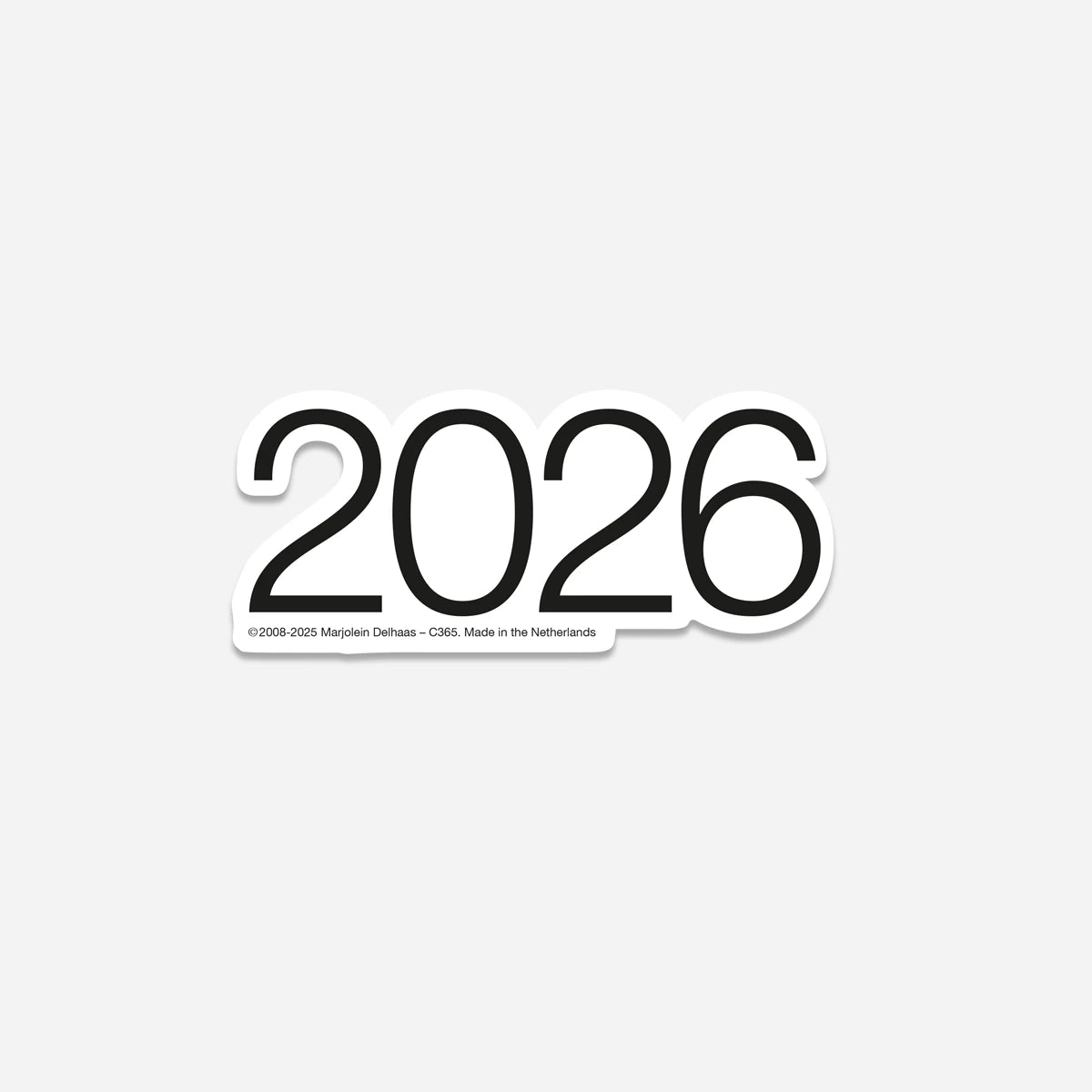 2026 Transparent Sticker by Marjolein Delhaas | Lifestory