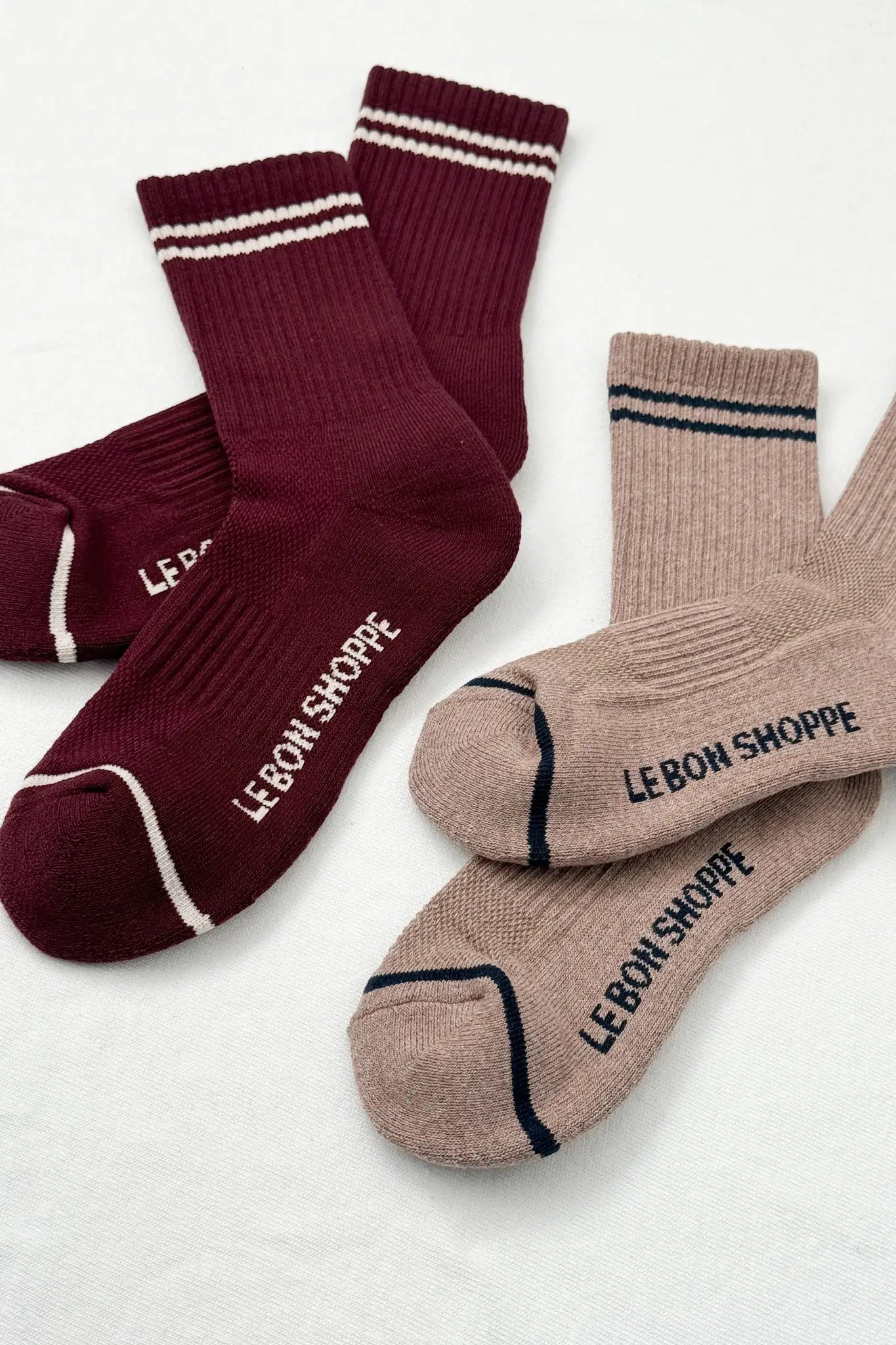 Boyfriend Socks | Maroon | by Le Bon Shoppe - Lifestory